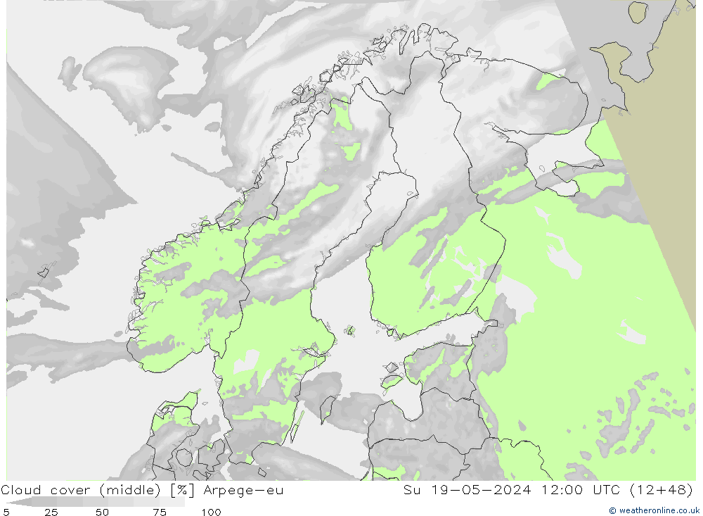 Bewolking (Middelb.) Arpege-eu zo 19.05.2024 12 UTC