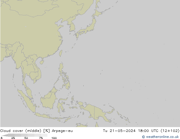 Bulutlar (orta) Arpege-eu Sa 21.05.2024 18 UTC