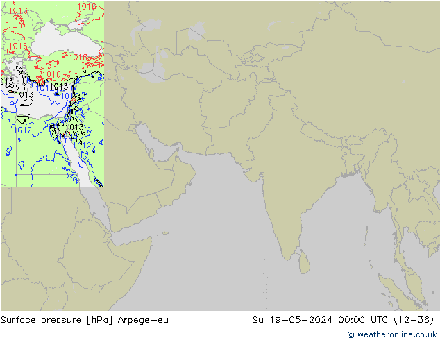 Surface pressure Arpege-eu Su 19.05.2024 00 UTC