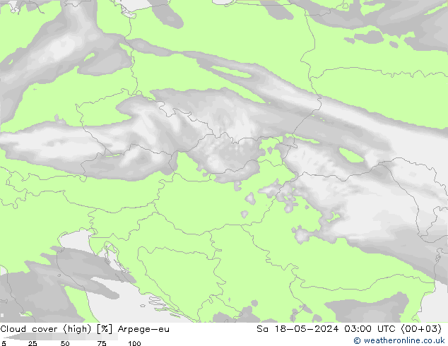 Bulutlar (yüksek) Arpege-eu Cts 18.05.2024 03 UTC