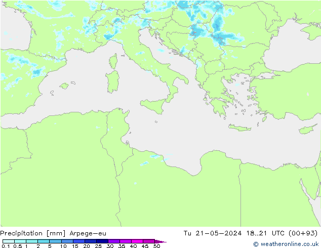 Neerslag Arpege-eu di 21.05.2024 21 UTC