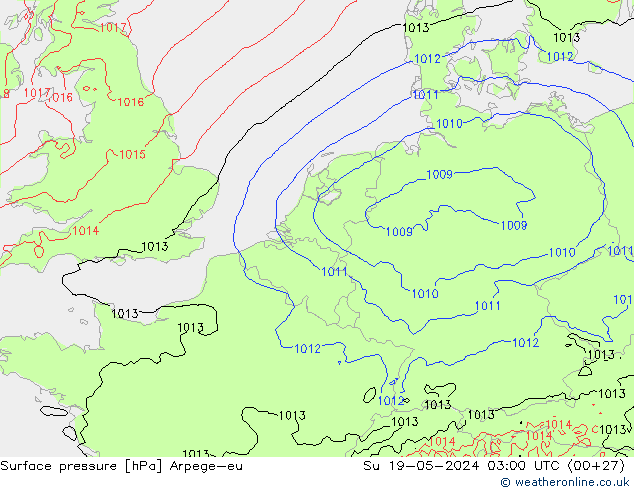 Bodendruck Arpege-eu So 19.05.2024 03 UTC