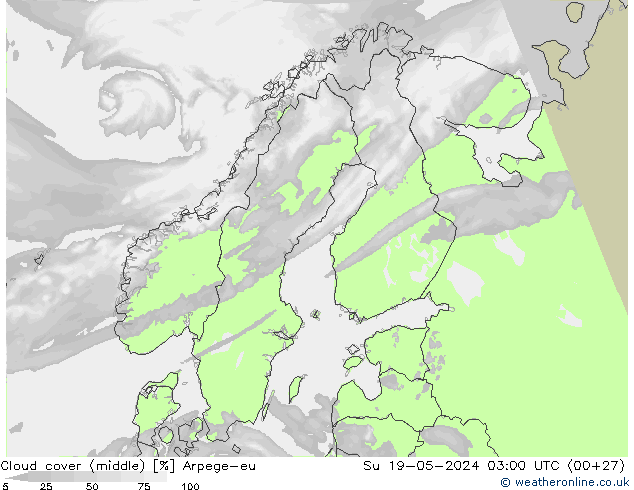 Wolken (mittel) Arpege-eu So 19.05.2024 03 UTC