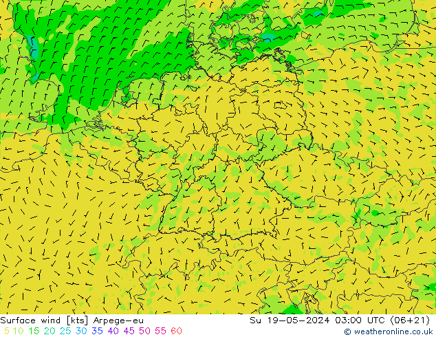 Bodenwind Arpege-eu So 19.05.2024 03 UTC