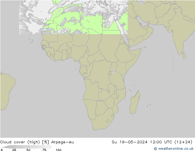 Nubes altas Arpege-eu dom 19.05.2024 12 UTC