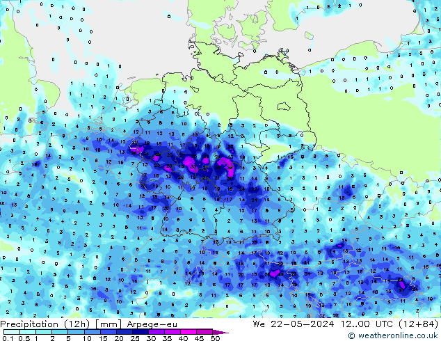  (12h) Arpege-eu  22.05.2024 00 UTC