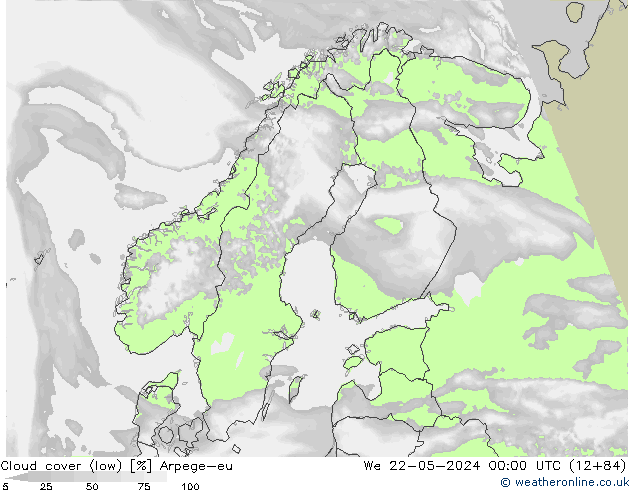 Nubes bajas Arpege-eu mié 22.05.2024 00 UTC