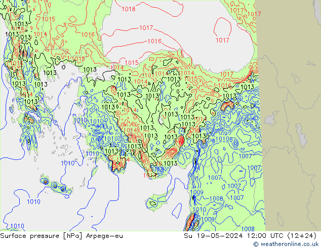 ciśnienie Arpege-eu nie. 19.05.2024 12 UTC