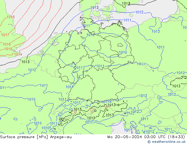 pression de l'air Arpege-eu lun 20.05.2024 03 UTC