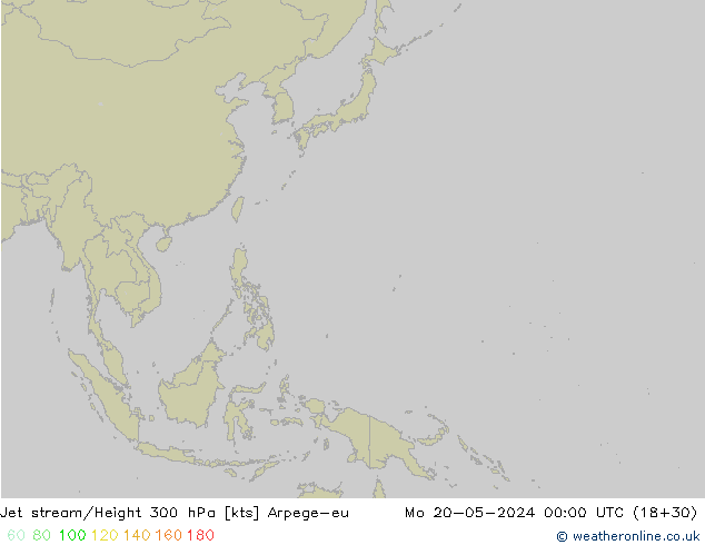 Jet stream Arpege-eu Seg 20.05.2024 00 UTC
