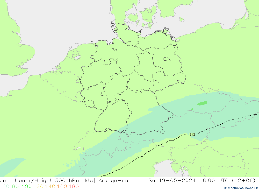 高速氣流 Arpege-eu 星期日 19.05.2024 18 UTC