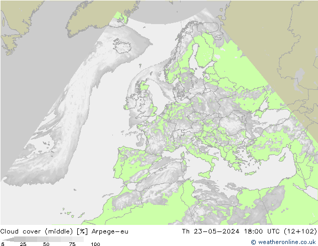 Bulutlar (orta) Arpege-eu Per 23.05.2024 18 UTC