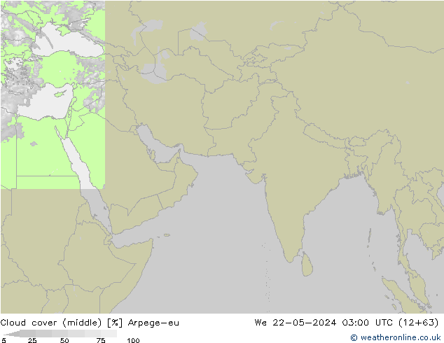 облака (средний) Arpege-eu ср 22.05.2024 03 UTC