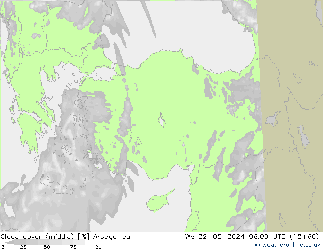 zachmurzenie (środk.) Arpege-eu śro. 22.05.2024 06 UTC