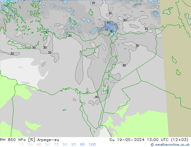 RV 850 hPa Arpege-eu zo 19.05.2024 15 UTC