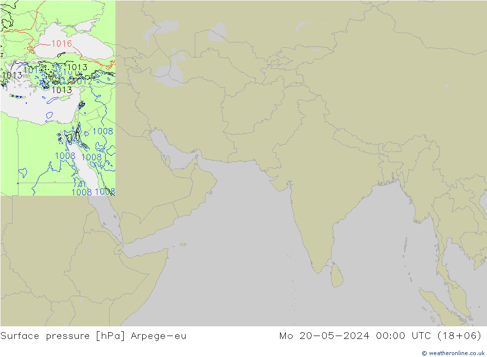 Yer basıncı Arpege-eu Pzt 20.05.2024 00 UTC