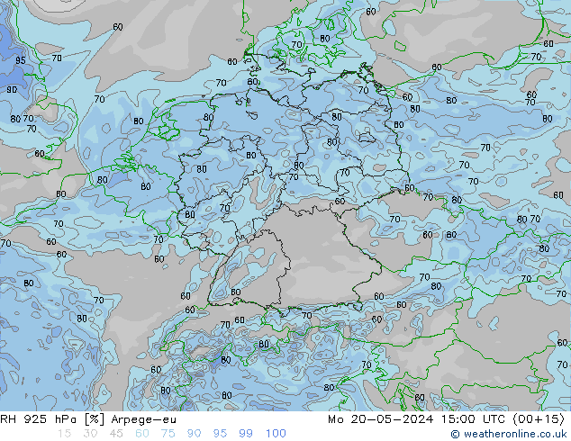 RV 925 hPa Arpege-eu ma 20.05.2024 15 UTC