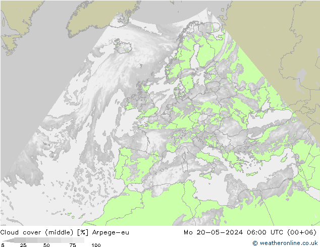 云 (中) Arpege-eu 星期一 20.05.2024 06 UTC