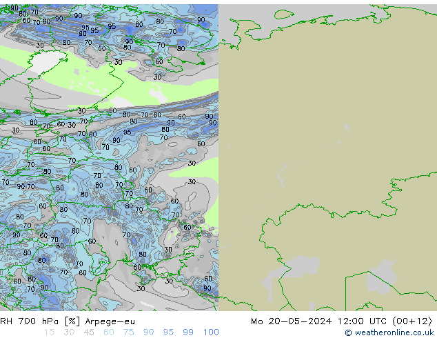 RV 700 hPa Arpege-eu ma 20.05.2024 12 UTC