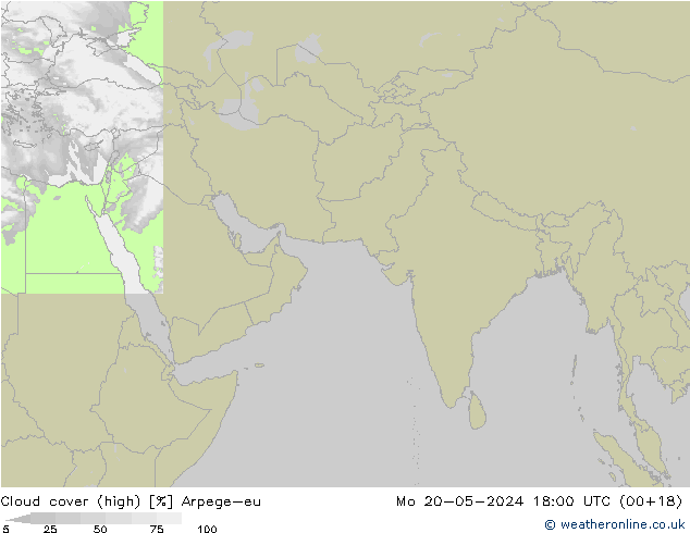 Bulutlar (yüksek) Arpege-eu Pzt 20.05.2024 18 UTC