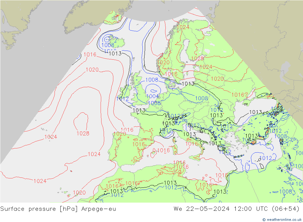      Arpege-eu  22.05.2024 12 UTC