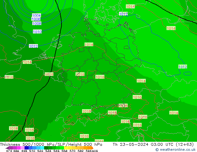 Thck 500-1000hPa Arpege-eu gio 23.05.2024 03 UTC