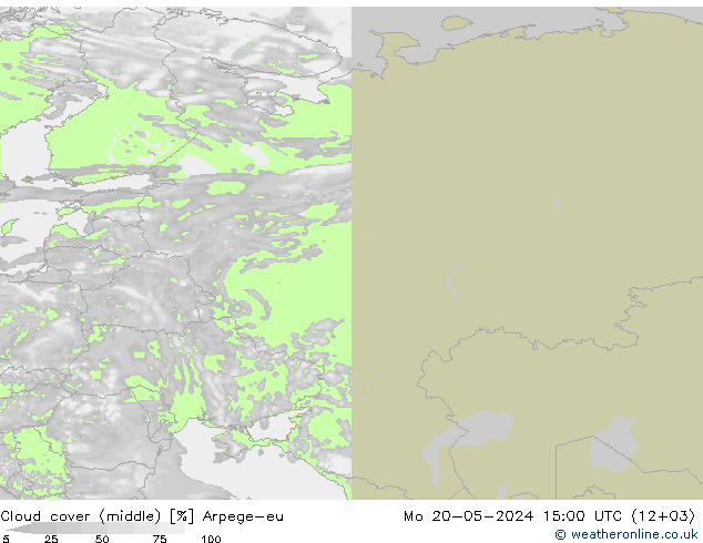 Nubi medie Arpege-eu lun 20.05.2024 15 UTC