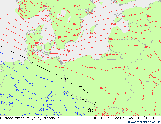 Luchtdruk (Grond) Arpege-eu di 21.05.2024 00 UTC