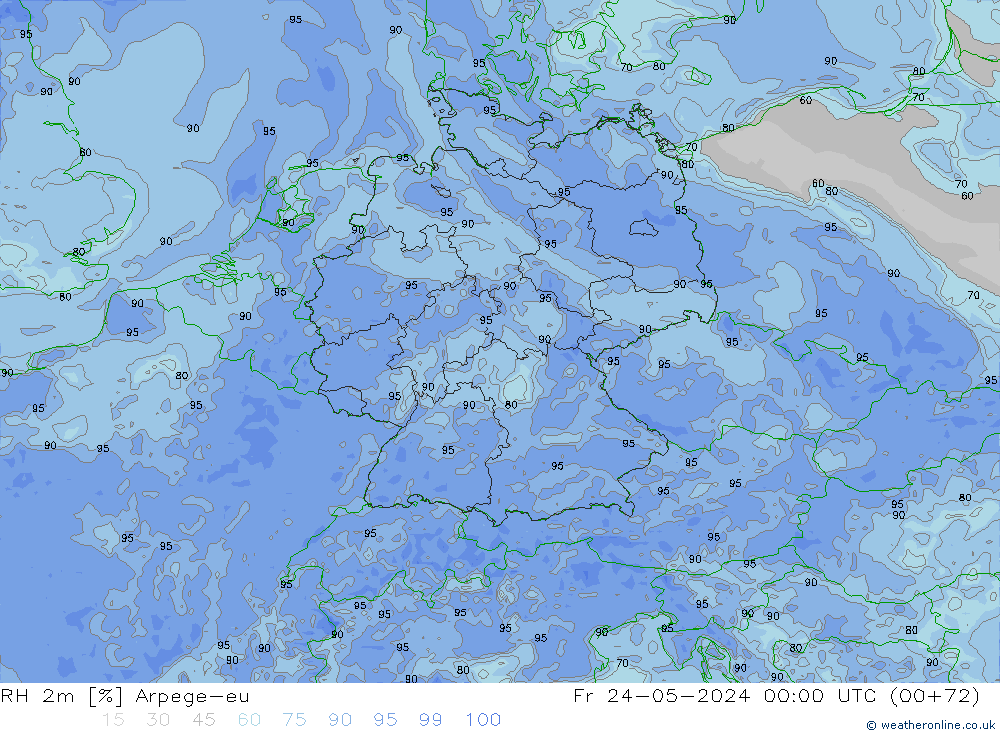 RH 2m Arpege-eu Sex 24.05.2024 00 UTC