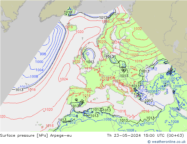 pression de l'air Arpege-eu jeu 23.05.2024 15 UTC