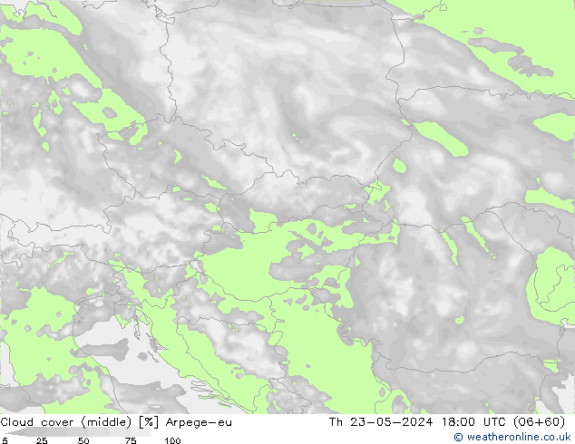 Bewolking (Middelb.) Arpege-eu do 23.05.2024 18 UTC