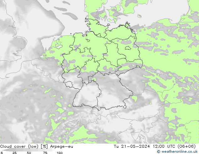 Nubes bajas Arpege-eu mar 21.05.2024 12 UTC