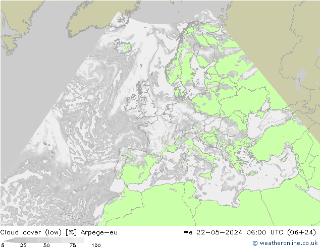 Nubes bajas Arpege-eu mié 22.05.2024 06 UTC
