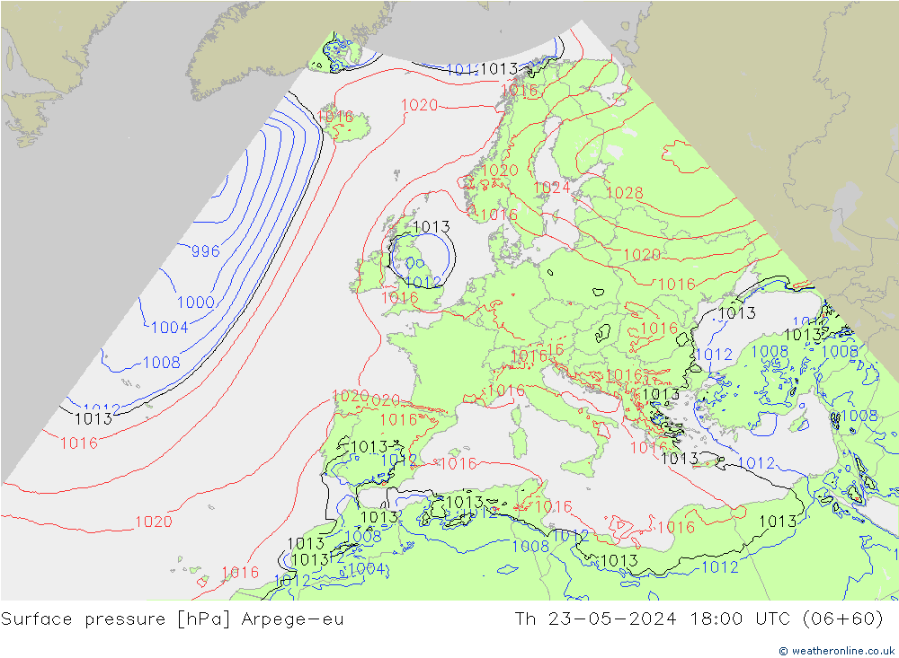 pression de l'air Arpege-eu jeu 23.05.2024 18 UTC