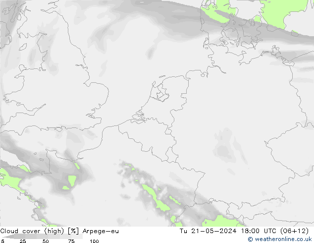 Wolken (hohe) Arpege-eu Di 21.05.2024 18 UTC