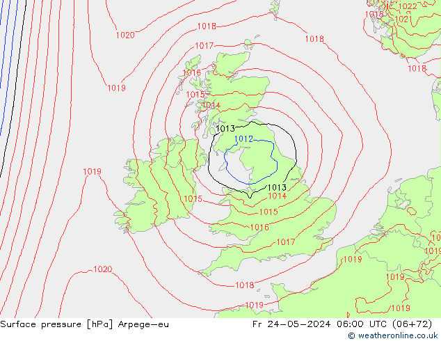 ciśnienie Arpege-eu pt. 24.05.2024 06 UTC