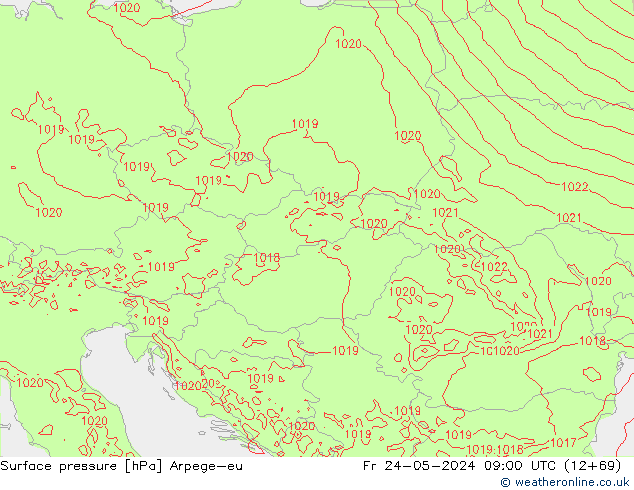 pression de l'air Arpege-eu ven 24.05.2024 09 UTC