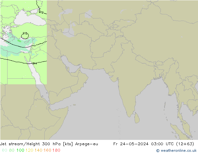 Jet Akımları Arpege-eu Cu 24.05.2024 03 UTC