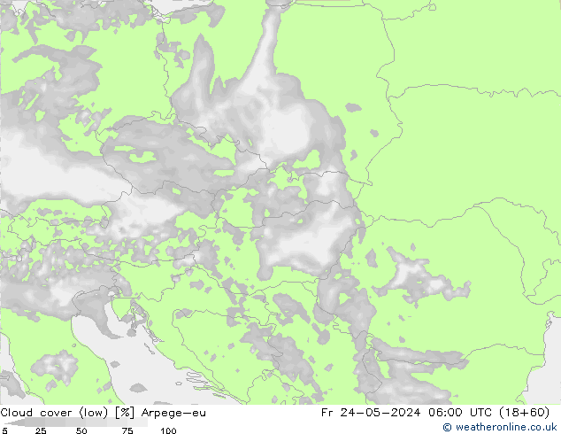 Nubi basse Arpege-eu ven 24.05.2024 06 UTC
