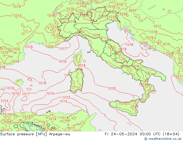 ciśnienie Arpege-eu pt. 24.05.2024 00 UTC
