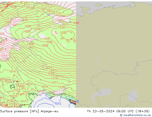 pression de l'air Arpege-eu jeu 23.05.2024 09 UTC