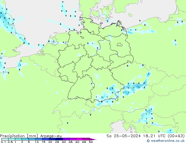 Yağış Arpege-eu Cts 25.05.2024 21 UTC