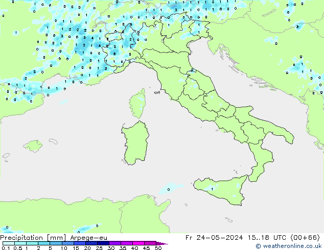 Precipitation Arpege-eu Fr 24.05.2024 18 UTC