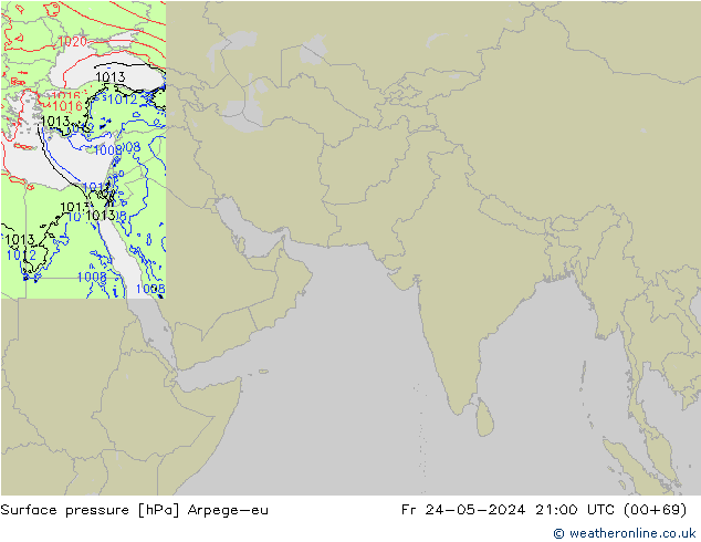 pression de l'air Arpege-eu ven 24.05.2024 21 UTC