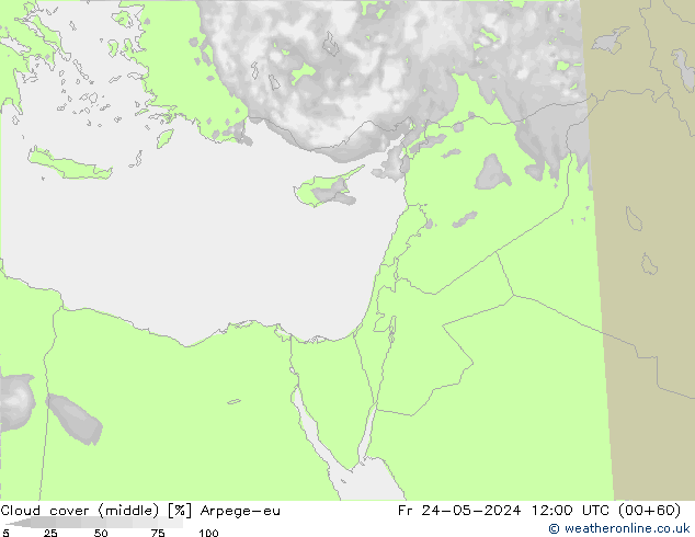 nuvens (médio) Arpege-eu Sex 24.05.2024 12 UTC