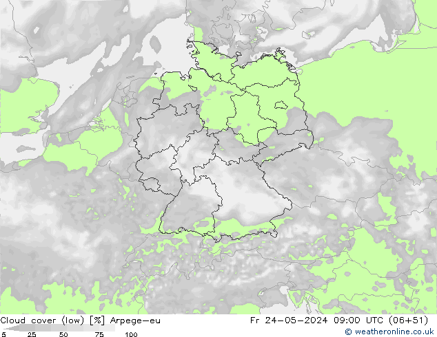 облака (низкий) Arpege-eu пт 24.05.2024 09 UTC