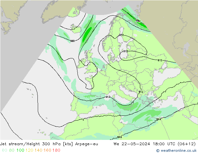 Corrente a getto Arpege-eu mer 22.05.2024 18 UTC