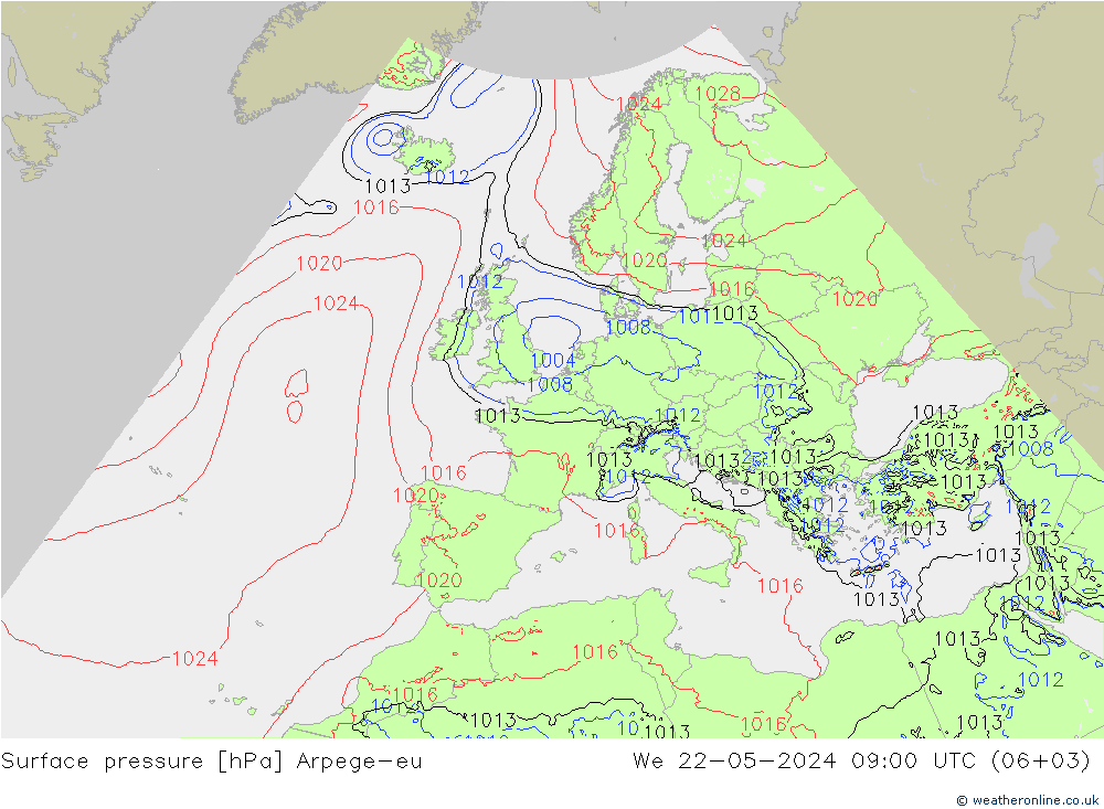      Arpege-eu  22.05.2024 09 UTC