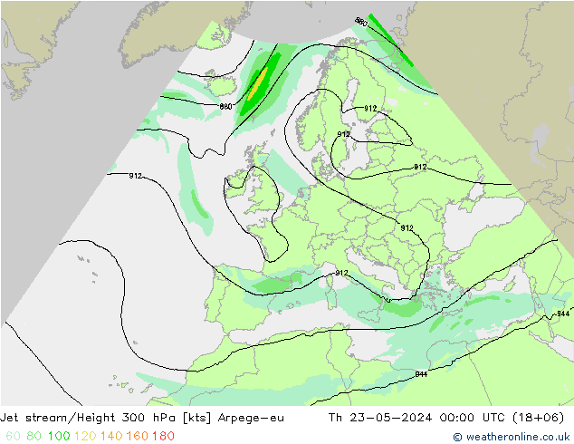 高速氣流 Arpege-eu 星期四 23.05.2024 00 UTC