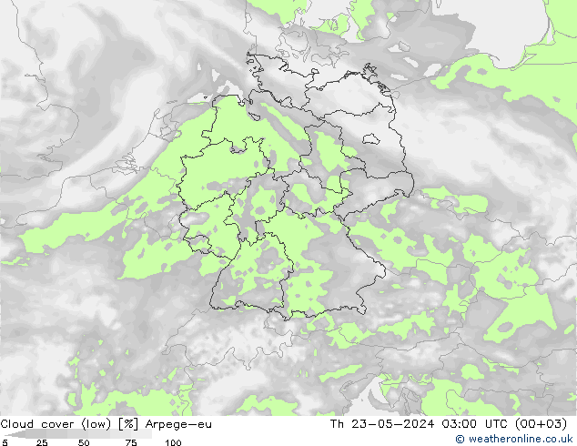 云 (低) Arpege-eu 星期四 23.05.2024 03 UTC